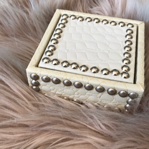 Z Gallerie Accents Z Gallerie Faux Croc Studded Coasters Poshmark